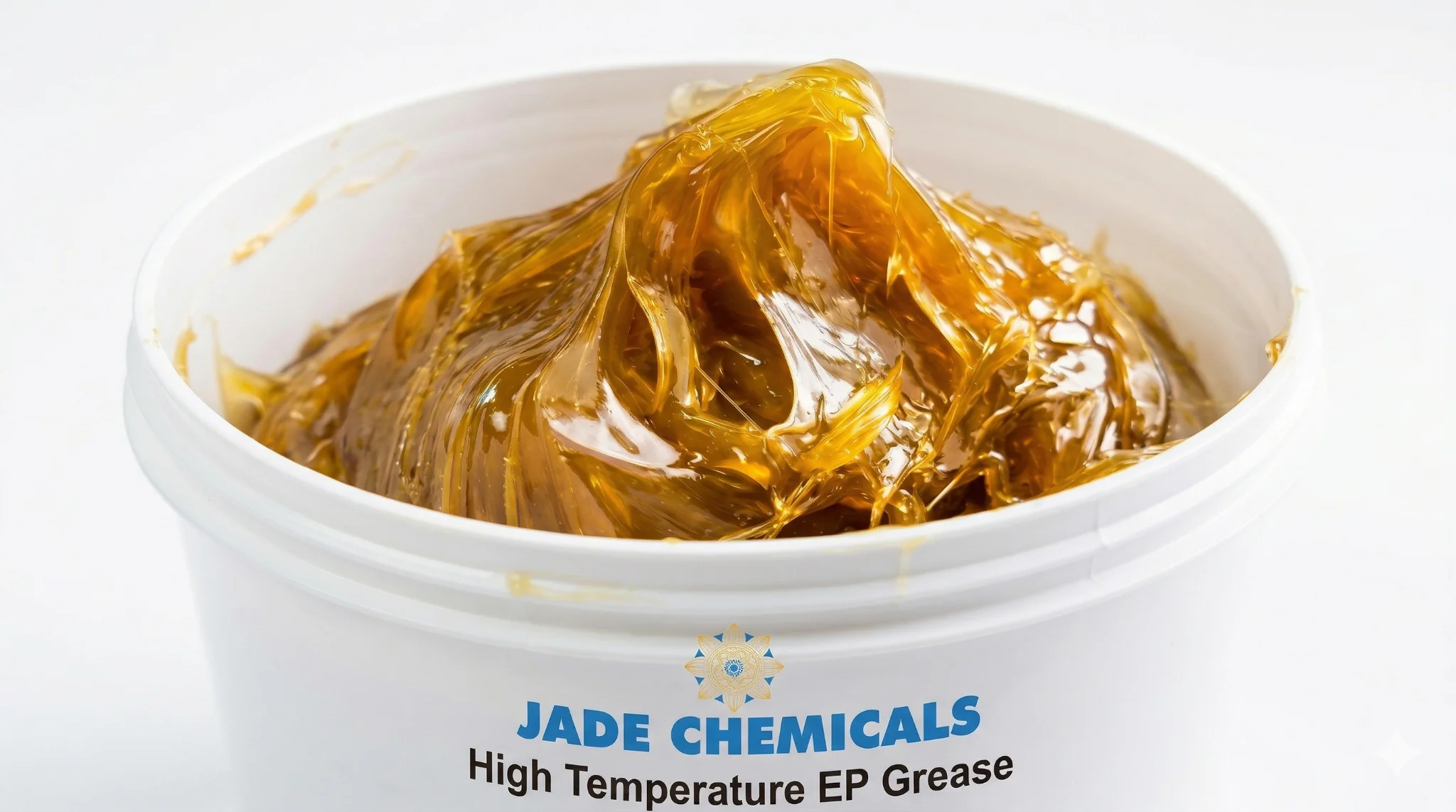 Open container of Jade Chemicals High-Temperature EP Grease (-20°C to 800°C), showing the professional-grade industrial lubricant for heavy-duty machinery.